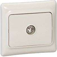 Розетка TV Проходная с рамкой Legrand Kaptika 1-м. слоновая кость картинка